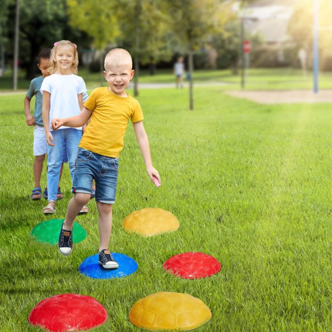 VEVOR Kids Balance Stepping Stones Sensory Obstacle Course 6 PCS Outdoor Indoor - Image 8