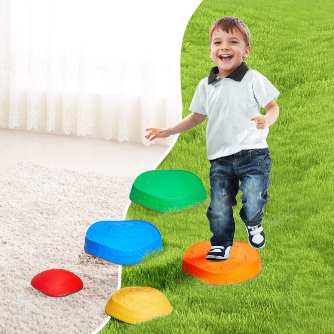 VEVOR Kids Balance Stepping Stones Sensory Obstacle Course 5 PCS Outdoor Indoor - Image 8