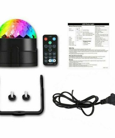 Disco Party Lights Strobe LED DJ Ball Sound Activated Bulb Dance Lamp Decoration