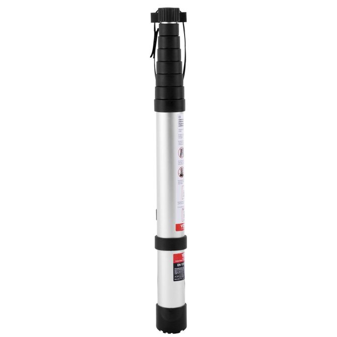 VEVOR Telescoping Extension Ladder 8.5FT One-button Retraction 375 LBS Capacity - Image 11