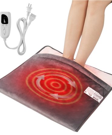VEVOR Electric Heated Foot Warmer Soft Flannel Foot Heating Pad 21.5" x 19.0"