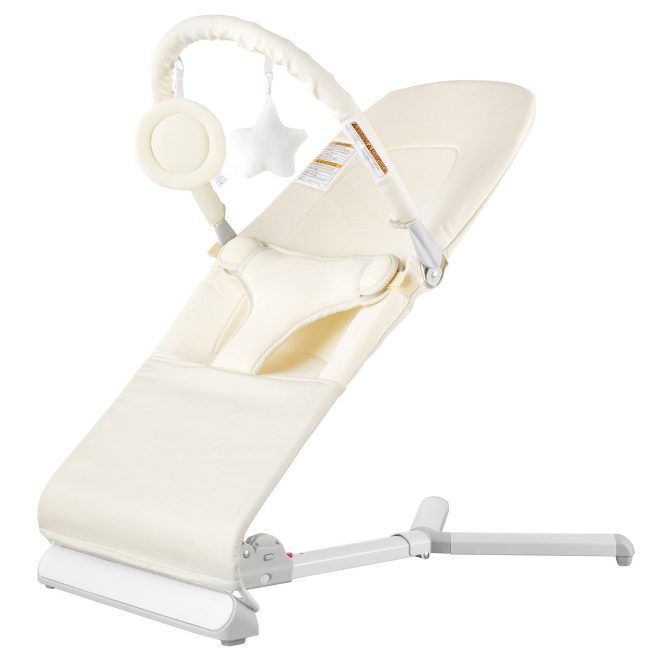 VEVOR Baby Bouncer Folding Bouncer Seat Chair for Babies 0-9 Months with Toy Bar - Image 9