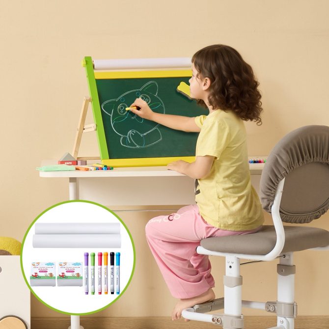 VEVOR Easel Accessory Set Chalk & Markers & Paper Rolls 32PCS for Tabletop Easel - Image 8