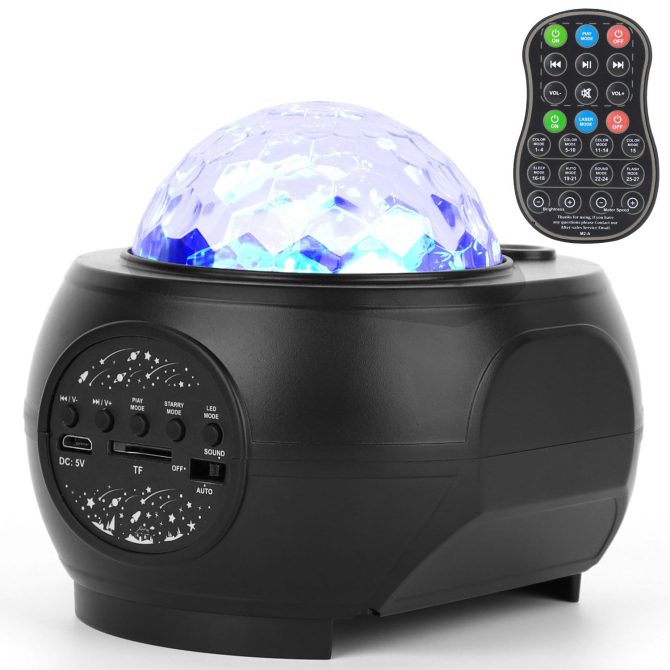 Galaxy Star Projector LED Sky Night Lamp USB Ocean Wave Star Light - Image 13