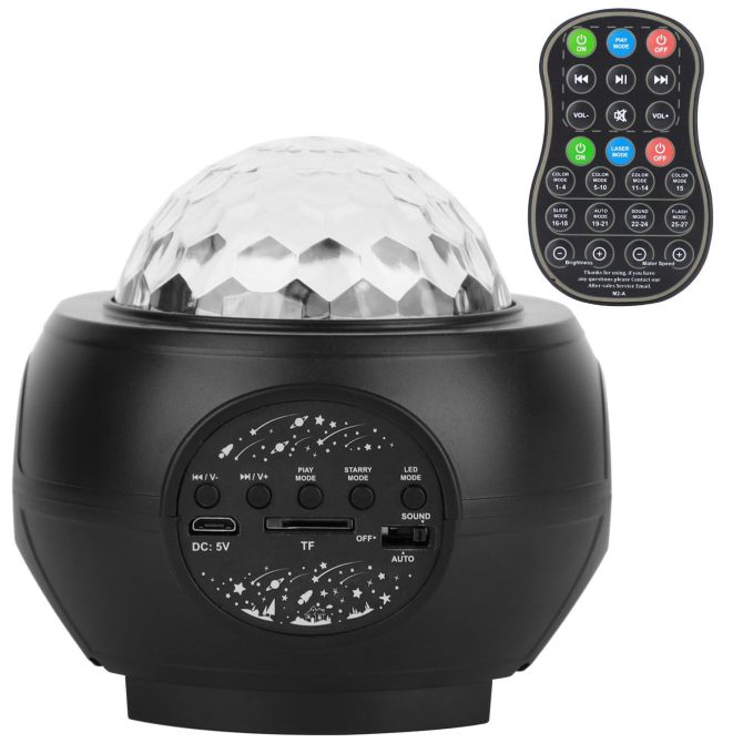 Galaxy Star Projector LED Sky Night Lamp USB Ocean Wave Star Light - Image 14