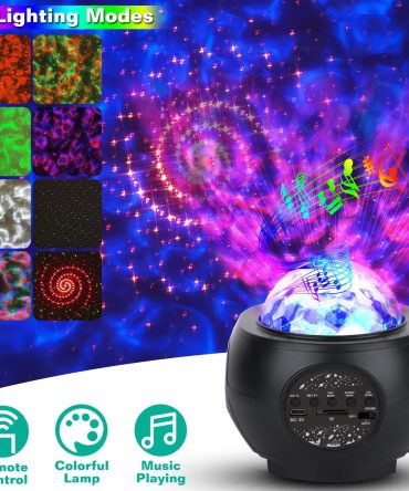 Galaxy Star Projector LED Sky Night Lamp USB Ocean Wave Star Light