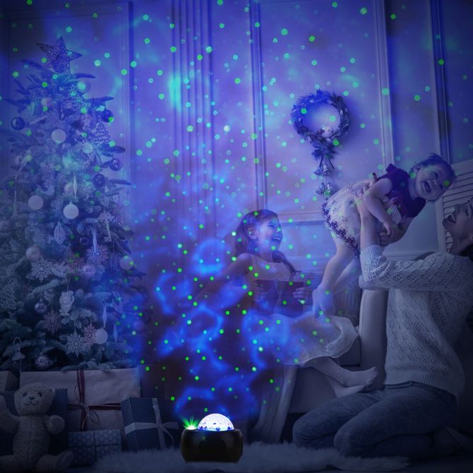 Galaxy Star Projector LED Sky Night Lamp USB Ocean Wave Star Light - Image 8