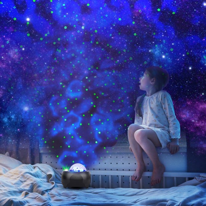 Galaxy Star Projector LED Sky Night Lamp USB Ocean Wave Star Light - Image 10