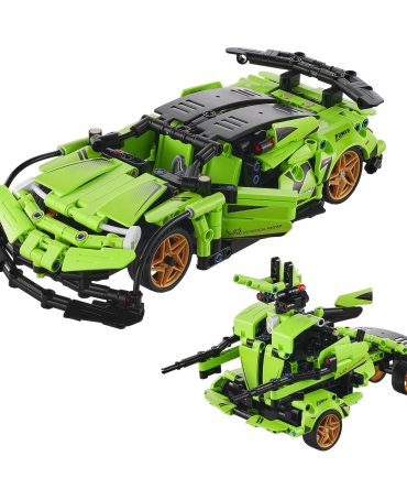 VEVOR STEM Building Toys for Kids 2 in 1 App & Remote Control Car/Robot 461 PCS