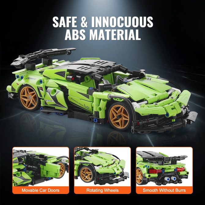 VEVOR STEM Building Toys for Kids 2 in 1 App & Remote Control Car/Robot 461 PCS - Image 6