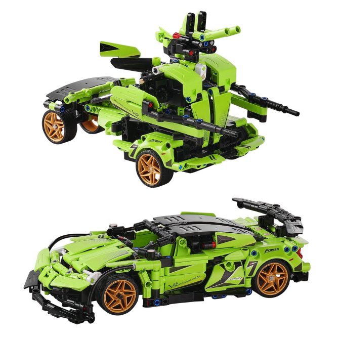 VEVOR STEM Building Toys for Kids 2 in 1 App & Remote Control Car/Robot 461 PCS - Image 9