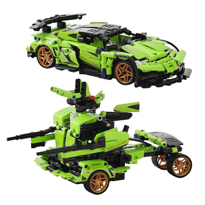 VEVOR STEM Building Toys for Kids 2 in 1 App & Remote Control Car/Robot 461 PCS - Image 10