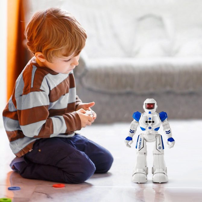 VEVOR RC Robot Toy for Kids Talking Dancing Gesture Remote Control Programmable - Image 8