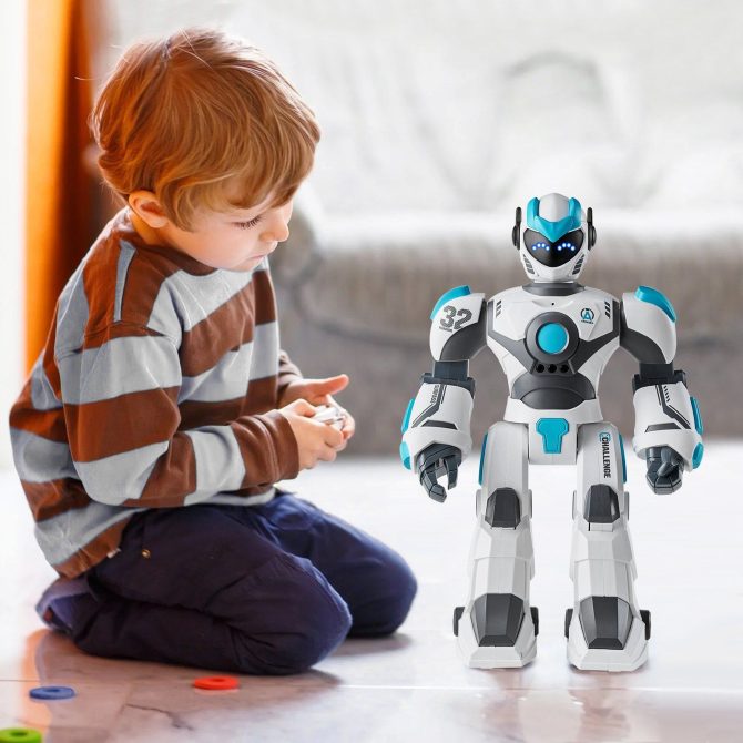 VEVOR RC Robot Toy Talking Dancing Gesture and Voice Remote Control Programmable - Image 8