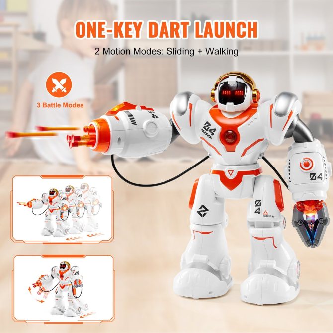 VEVOR RC Robot Toy Battle Robot for Kids Remote Control Robotic Toy Programmable - Image 4