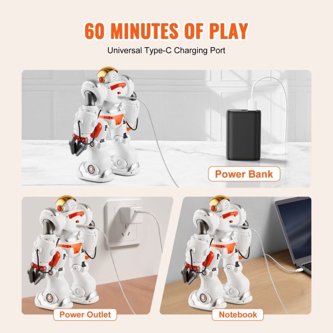 VEVOR RC Robot Toy Battle Robot for Kids Remote Control Robotic Toy Programmable - Image 6