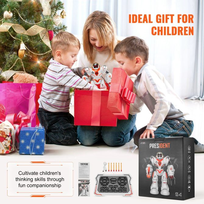 VEVOR RC Robot Toy Battle Robot for Kids Remote Control Robotic Toy Programmable - Image 7
