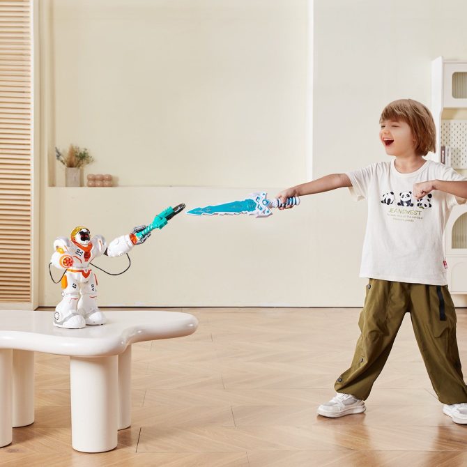 VEVOR RC Robot Toy Battle Robot for Kids Remote Control Robotic Toy Programmable - Image 8