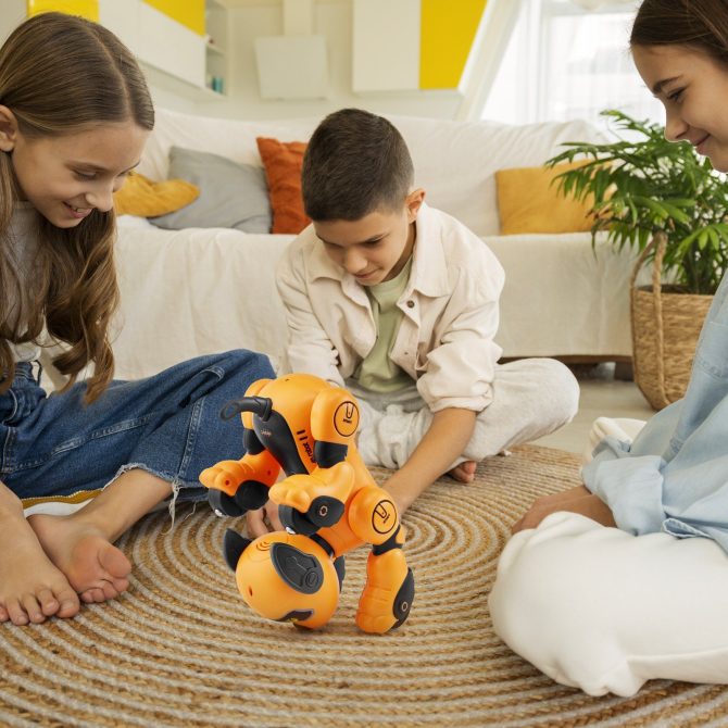 VEVOR RC Robot Dog Toy Talking Dancing Touch & Voice Remote Control Programmable - Image 8