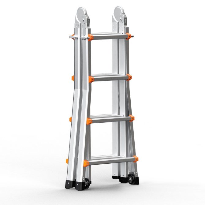 VEVOR Telescoping Ladder A Frame 15 FT Extension Multi-Function for Homework