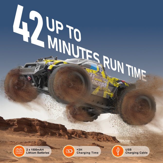 Remote Control Car 1:18 Scale All Terrain 4WD Off-Road Truck for Kids - Image 5
