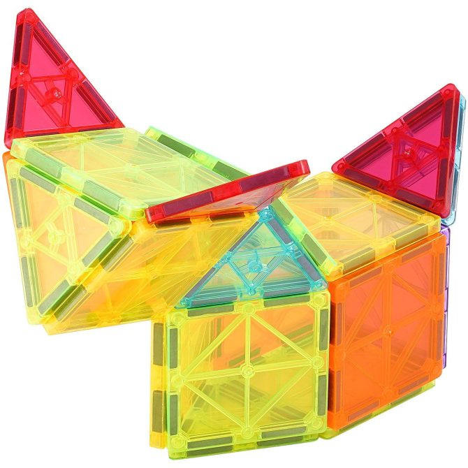 VEVOR Magnetic Tiles Magnetic Building Toy 32 PCS Magnet Blocks for Kids 3D Set - Image 11