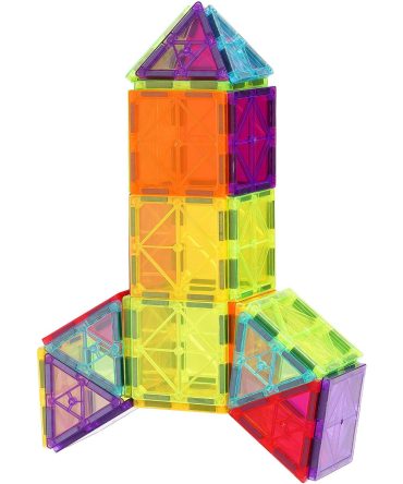 VEVOR Magnetic Tiles Magnetic Building Toy 32 PCS Magnet Blocks for Kids 3D Set