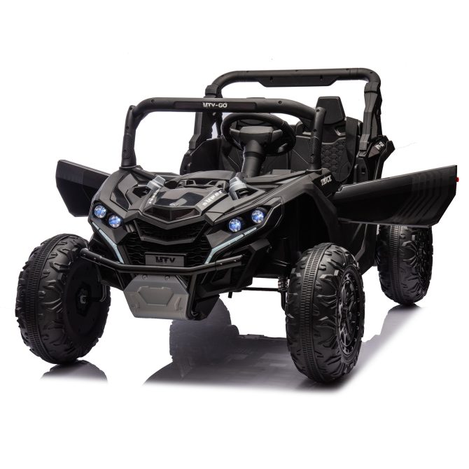 24V Two-Seater Kids Ride On UTV W/Parents Remote Control,Four-Wheel Suspension,Slow Start,Large wheel design,Anti-collision bar,Storage space,Music,USB,Bluetooth,Volume control,LED lights for Kids 3+. - Image 11