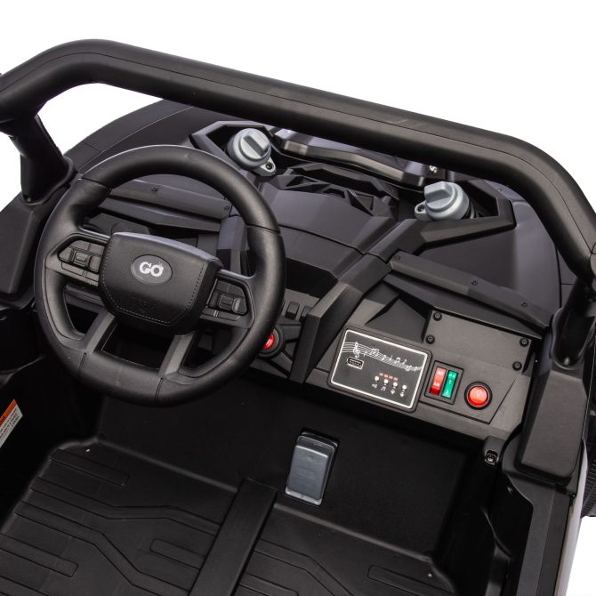 24V Two-Seater Kids Ride On UTV W/Parents Remote Control,Four-Wheel Suspension,Slow Start,Large wheel design,Anti-collision bar,Storage space,Music,USB,Bluetooth,Volume control,LED lights for Kids 3+. - Image 15