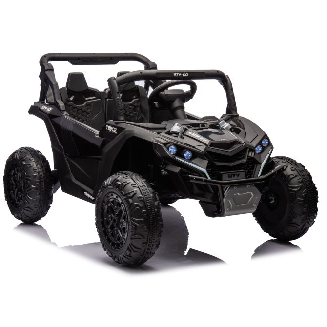24V Two-Seater Kids Ride On UTV W/Parents Remote Control,Four-Wheel Suspension,Slow Start,Large wheel design,Anti-collision bar,Storage space,Music,USB,Bluetooth,Volume control,LED lights for Kids 3+. - Image 6