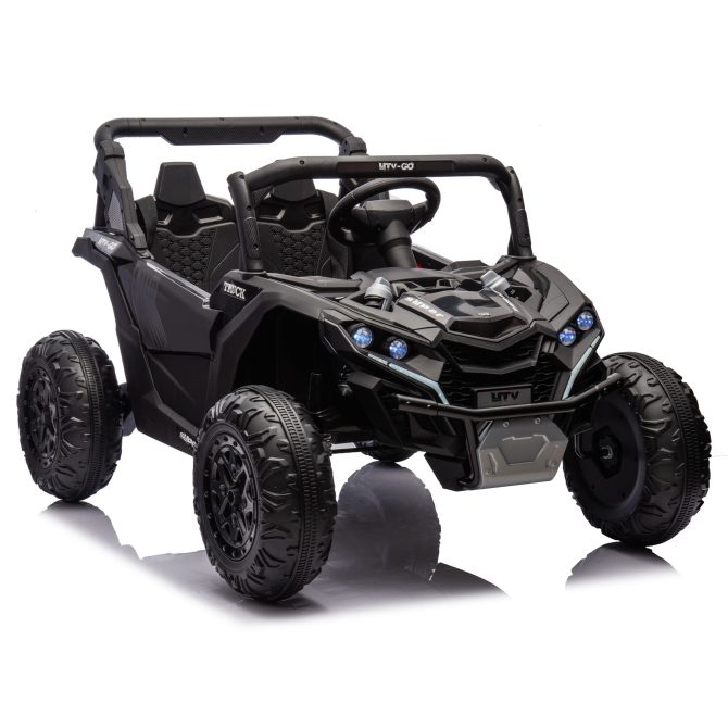 24V Two-Seater Kids Ride On UTV W/Parents Remote Control,Four-Wheel Suspension,Slow Start,Large wheel design,Anti-collision bar,Storage space,Music,USB,Bluetooth,Volume control,LED lights for Kids 3+. - Image 7