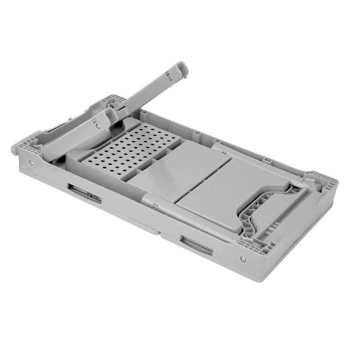 Foldable Laptop Table Bed Notebook Desk with Cooling Fan Mouse Board LED light 4 xUSB Ports Breakfast Snacking Tray - Image 14