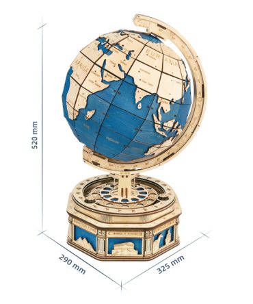 Robotime Globe Earth 567pcs 3D Wooden Puzzle Games Ocean Map Ball Assemble Model Toys Xms Gift for Children Boys Dropshipping
