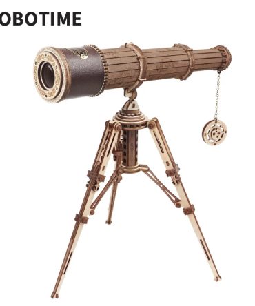 Robotime ROKR Monocular Telescope 3D Wooden Puzzle Game Assembly Toys for Children Teens Adult Birthday Christmas Gift Dropship