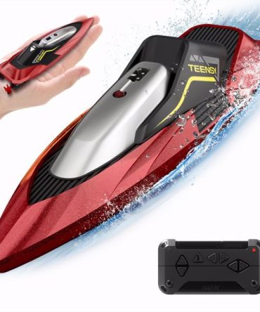 4DRC S5 RC Boat for Pools and Lakes, 2.4 GHz 20+ MPH Racing Boats, Rechargeable Battery,Low Battery Alarm,Gifts for Boys Girls,Logistics is randomly sent by UPS/USPS/FEDEX.