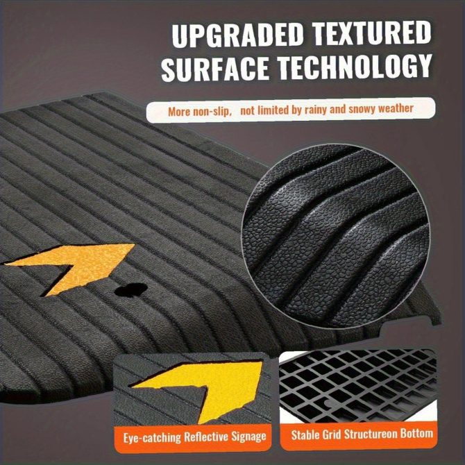 3-inch rubber threshold ramp - heavy-duty single-aisle design, non-slip surface (33,069 lb load capacity) - ideal for wheelchairs, scooters and mobility AIDS - Image 8