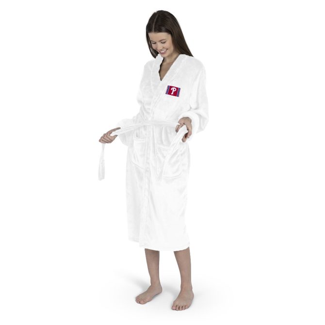 Philadelphia Phillies MLB Tag Silk Touch Robe Small/Medium - Image 2