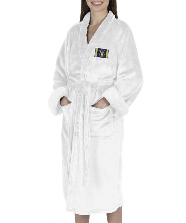 Milwaukee Brewers MLB Tag Silk Touch Robe Small/Medium