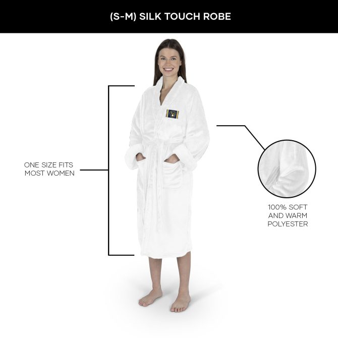 Milwaukee Brewers MLB Tag Silk Touch Robe Small/Medium - Image 5