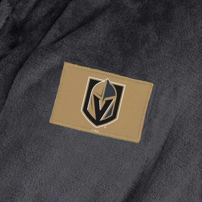 Vegas Golden Knights NHL Black Snipe S/M Silk Touch Robe 23X41 Inches - Image 4