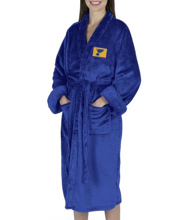 St. Louis Blues NHL Royal Blue Snipe S/M Silk Touch Robe 23X41 Inches