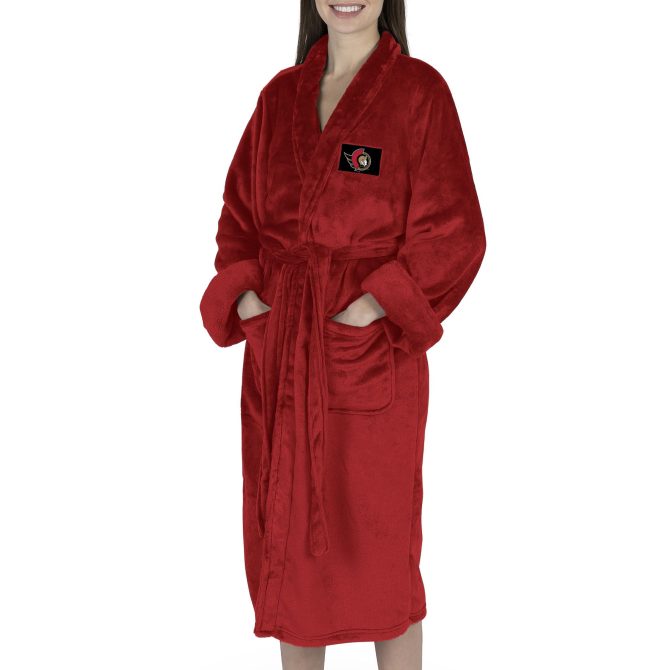Ottawa Senators NHL Red Snipe S/M Silk Touch Robe 23X41 Inches