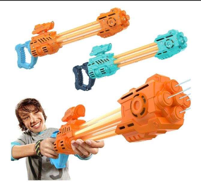 (2-Pack) Water Gun for Kids Super Squirt Guns Water Soaker Blaster for Teens Adults Summer Outdoor Water Fighting Toy for Swimming Pool Party Garden Beach Sand Water Toys for 8 9 10 11 12 Kid