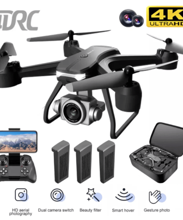 4DRC V14 RC Drone WIFI FPV 4K HD Wide Angle Dual Camera Quadcopter Portable With Bag ,2 Batteries Drone For Beginner,Headless Mode,Gesture Photo