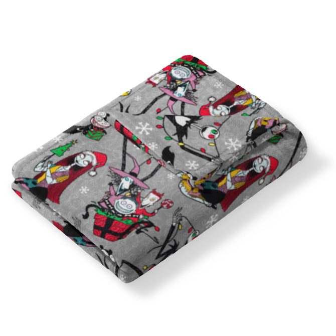Disney Nightmare Before Christmas Freaky Festivities Hugger Pillow & Silk Touch Throw Blanket Set 40x50 Inches - Image 3