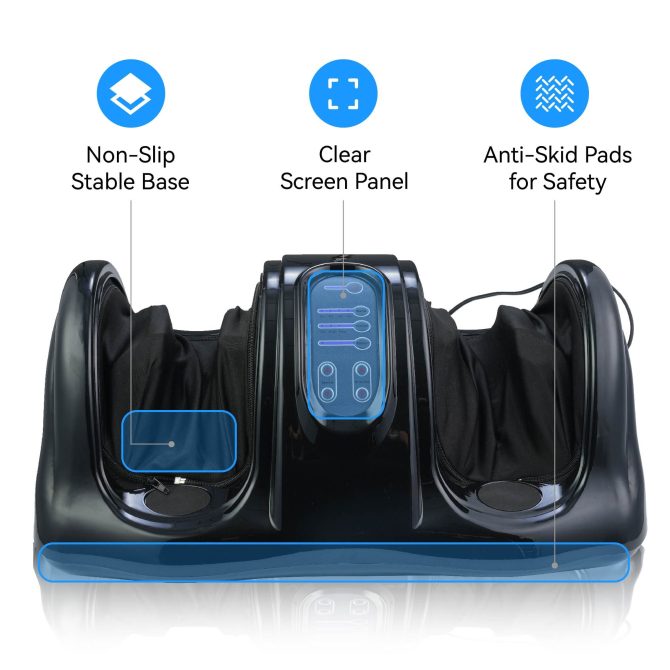 Premium Quality Foot Massager with Remote Control – Deep Kneading, Rolling, and Heat Therapy for Feet, Ankles, Calves, and Legs – Pain Relief & Circulation Boost, Perfect Gift for Men, Women, Parents - Image 4
