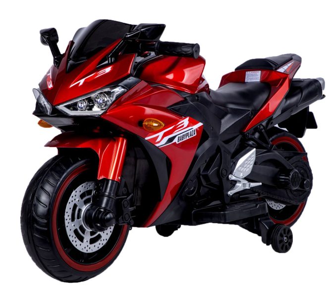 kids motorcycle 12V motorcycle for kids 3 4 5 6 years Boys Girls 12v7ah kids motorcycle ride on toy with Training Wheels/manual throttle/ drive by hand /Lighting wheels - Image 3