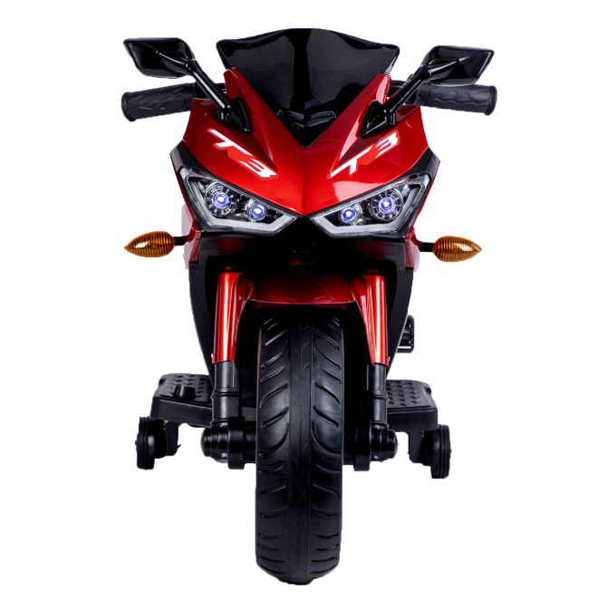 kids motorcycle 12V motorcycle for kids 3 4 5 6 years Boys Girls 12v7ah kids motorcycle ride on toy with Training Wheels/manual throttle/ drive by hand /Lighting wheels - Image 5