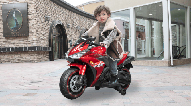 kids motorcycle 12V motorcycle for kids 3 4 5 6 years Boys Girls 12v7ah kids motorcycle ride on toy with Training Wheels/manual throttle/ drive by hand /Lighting wheels - Image 8