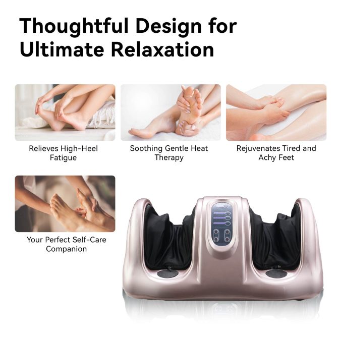 Premium Shiatsu Foot Massager with Remote Control – Deep Kneading, Rolling, and Heat Therapy for Feet, Ankles, Calves, and Legs – Pain Relief & Circulation Boost, Perfect Gift for Men, Women, Parents - Image 2
